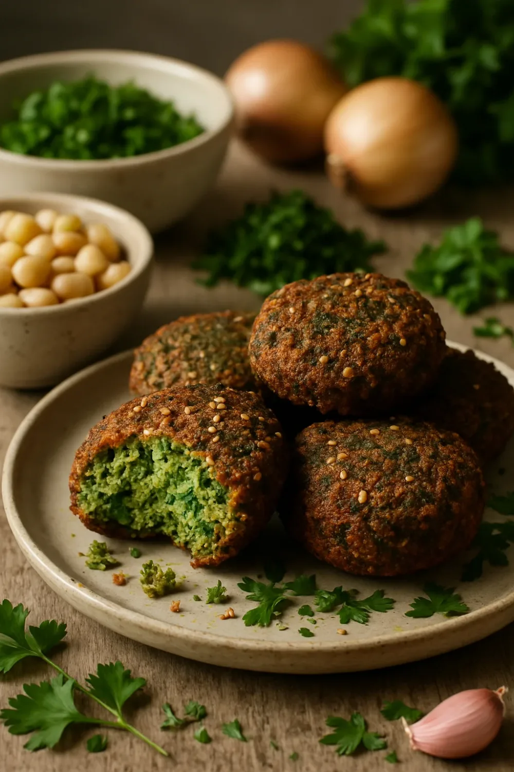 Crispy Taameya with Spices and Frying Technique — vegetarian recipe, beautifully plated and ready to serve