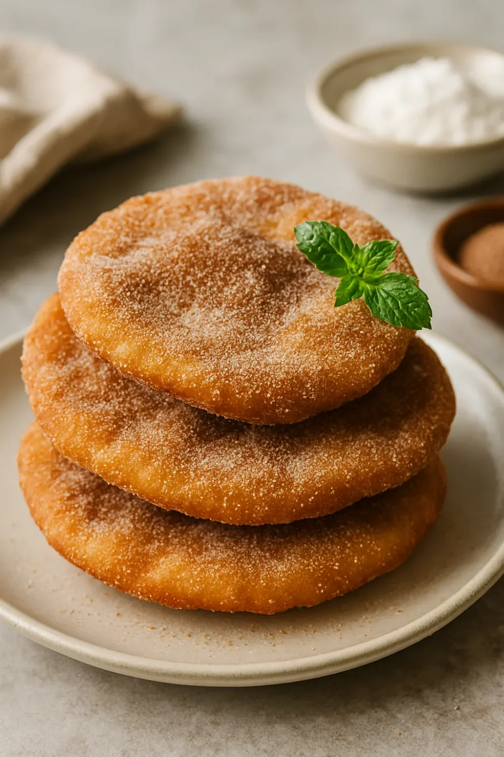 Crispy Torta Frita with Cinnamon Sugar Coating — dessert recipe, beautifully plated and ready to serve