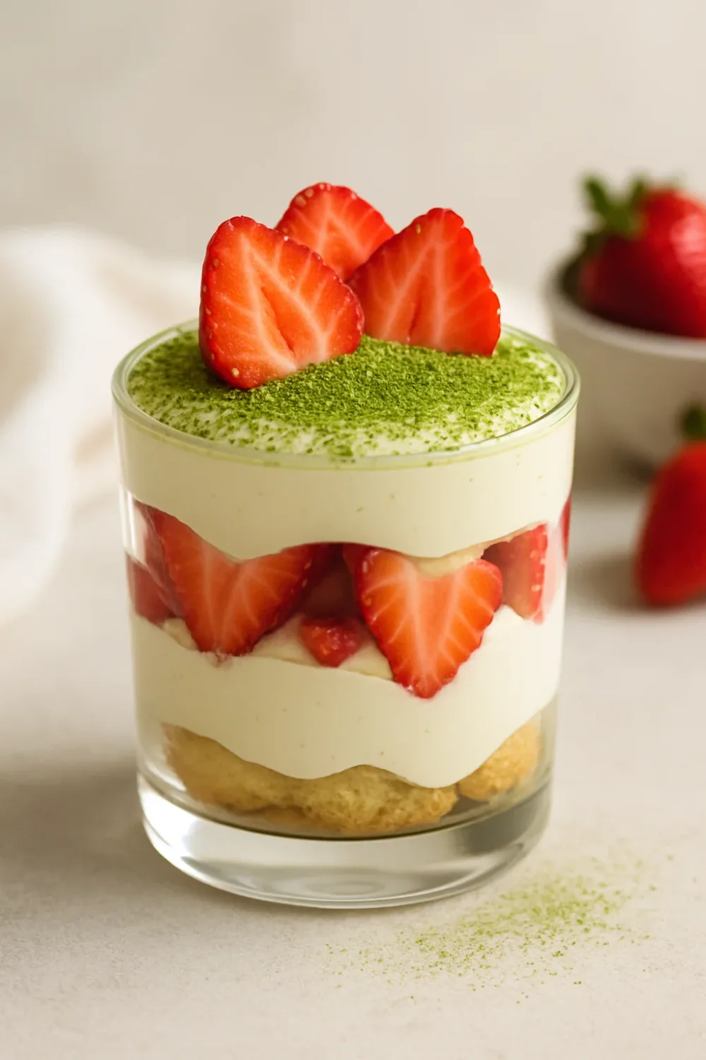 Delightful Strawberry Matcha Tiramisu Cups — dessert recipe, beautifully plated and ready to serve