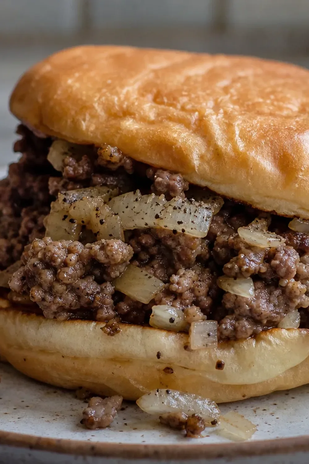 Juicy burger layered with crisp cabbage, special sauce, and fresh toppings served on a bun.