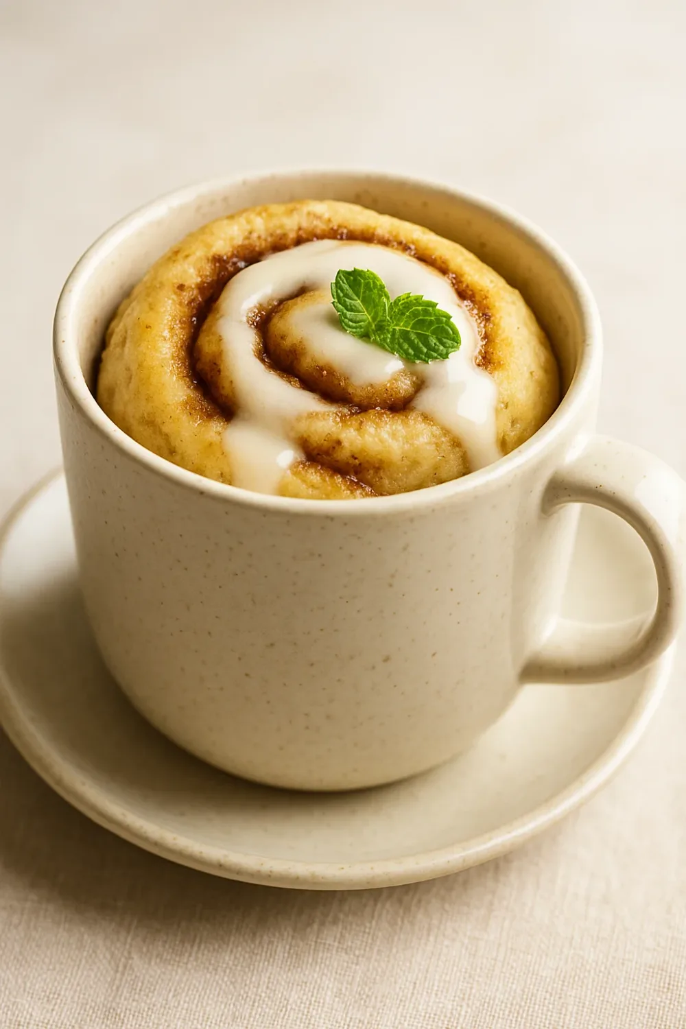Quick and Easy Microwave Cinnamon Roll in a Mug — dessert recipe, beautifully plated and ready to serve