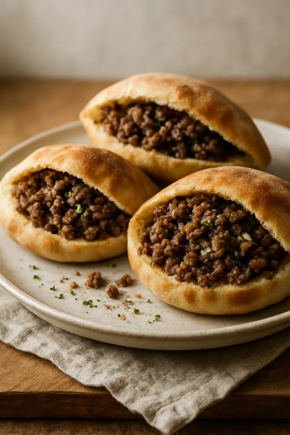 Savory Spiced Beef-Stuffed Baladi Bread — dinner recipe, beautifully plated and ready to serve