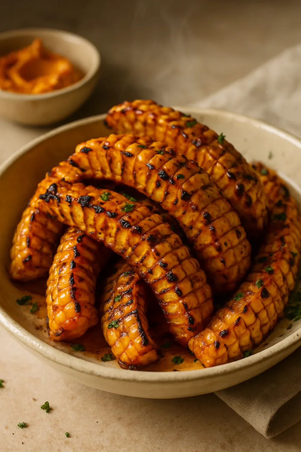 Smoky Grilled Corn Ribs with Paprika Butter — vegetarian recipe, beautifully plated and ready to serve